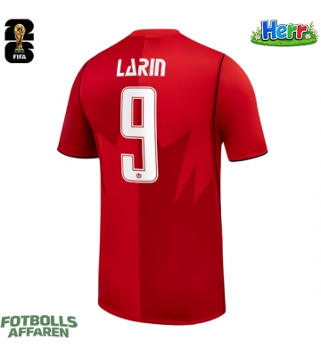 Kanada Cyle Larin #9 Hemmatröja VM 2026 Kortärmad